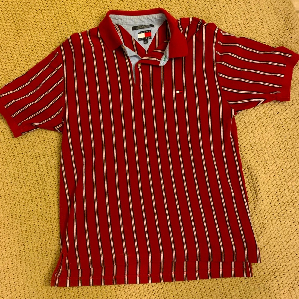 Men’s Vintage Tommy Hilfiger Striped Polo XL